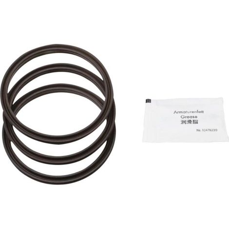 Kit de joints d'étanchéité pour mitigeur de cuisine – 3 joints plats caoutchouc – Sachet de graisse inclus – Remplacement efficace (1/3)