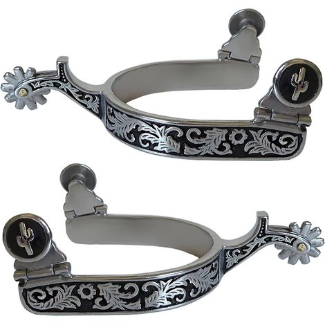 Éperon de cheval en acier inoxydable - Décoration de bottes de cheval - Pour équestres, compétition, divertissement - Corde pour homme (1/5)