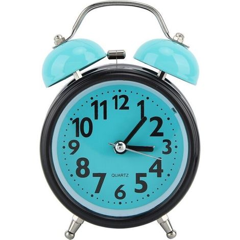 Horloge en plastique, bouton de réglage, alarme rétro élégante pour la cuisine et la maison (1/4)