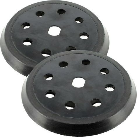 Lot de 2 plateaux de ponçage pour ponceuse excentrique Black & Decker 125 mm BD190, KA190, KA190E, SPEC375 remplace Org. 797157-01 (1/4)