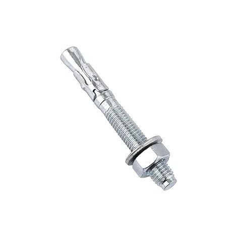 Lot De 35 Goujon Ancrage M12 X 100 Mm, Cheville Beton Haute Performance En Acier Galvanisé, Boulon D'Ancrage Pour Charges Lourdes, Fixation Poutre Et Garde-corps, Argent (1/5)