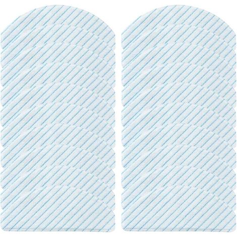 Lot de 20 Chiffons Microfibre Épais pour Robot Aspirateur et Laveur avec Système d’Essorage Automatique – Compatible Ecovacs Ozmo (1/5)