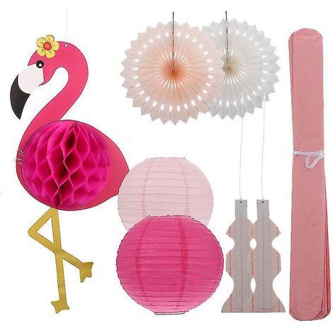 1 pendentif nid d'abeille flamant rose (1/3)