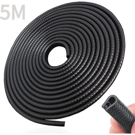 Striscia di protezione paraurti per portiere auto, protezione dagli urti 5 m, protezione dei bordi per portiere auto, senza adesivo, accessorio per auto in gomma, guarnizione di protezione per portier (1/5)