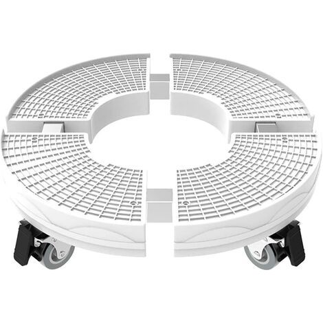 Support de plante sur roulettes 200 kg – Ajustable 30 à 50 cm – Acier inoxydable et ABS – Roues 360° pour pots lourds
