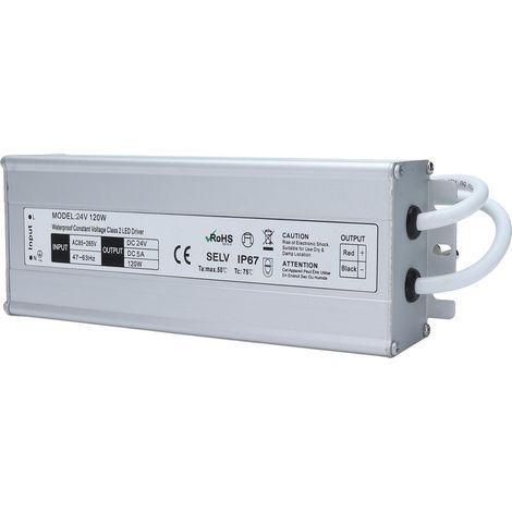 120W Waterproof Switching Power Supply IP67 LED Waterproof Power Supply AC85-265V US Standard Output 24V (1/2)