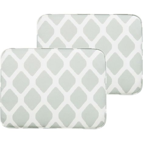 Set di 2 Cuscini da Giardino Geometrici Verde Menta Fiji