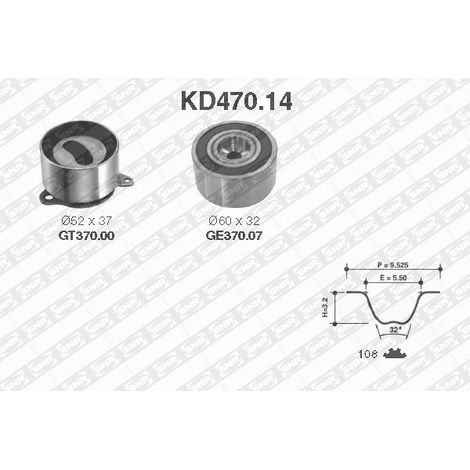 Kits de distribution - KD470.14 - SNR - Compatible avec véhicule Kia