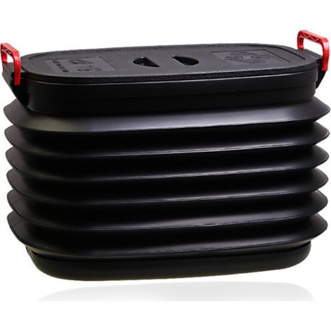 Seau de rangement télescopique 37L, boîte pliable pour bric-à-brac, poubelle portable pour camping, pêche et extérieur (1/5)
