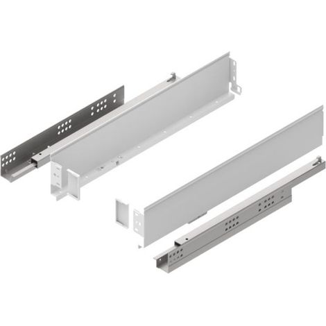 Tiroir - Simple Box - Acier - 450 mm - Charge Max 25 kg - Fermeture Douce - Verrouillage Anti-ouverture - Blanc