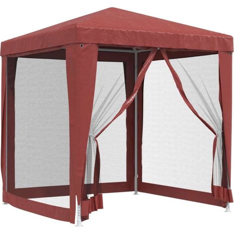 Tenda per Feste con Pareti Laterali in Rete 2x2 m HDPE vidaXL