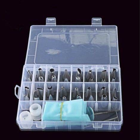 Douilles à Pâtisserie - Heureux d\'acheter - Set de 32 Embouts - Acier Inoxydable - Outil de Gâteau - Pratique-Ywey (1/4)