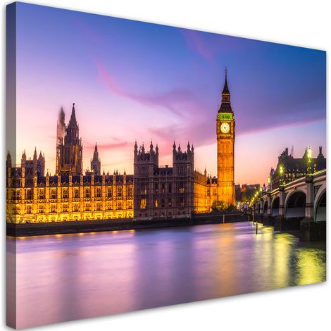 Bild auf Leinwand London Big Ben Stadtlandschaft 30x20 (1/5)