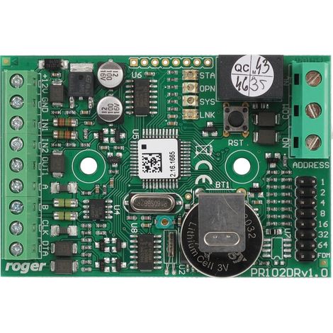 roger PR102DR-BRD Zugangskontroller ohne Gehäuse DIN-Schiene