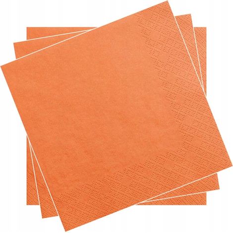 Servilletas de 3 capas, 20 unidades, color naranja (1/2)