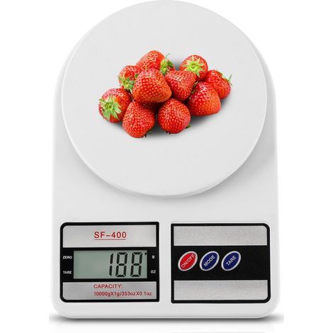 Elektronische Küchenwaage aus Edelstahl, maximale Wiegekapazität 10 kg, austauschbare Batterien, sehr gut zum Backen geeignet (1/5)