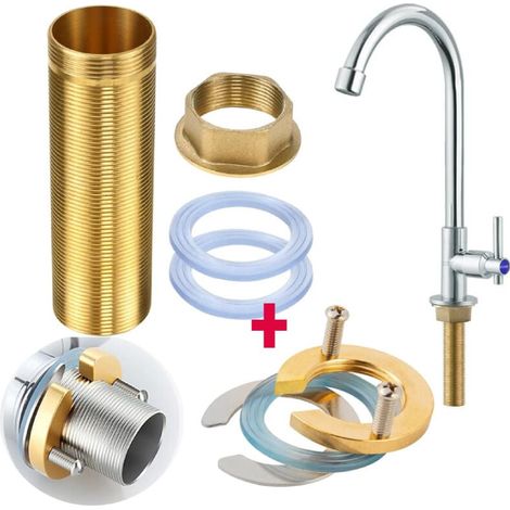 Kit di riparazione per rubinetti, kit di accessori in ottone per il fissaggio di filettature (M32-100mm) (1/4)