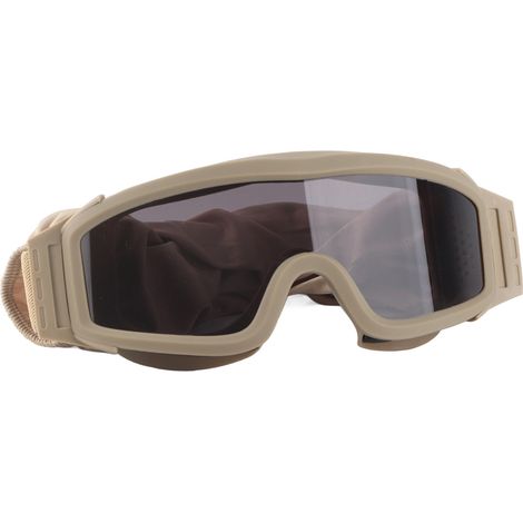 Lunettes de protection anti-poussière et anti-vent Desert Locust avec verres interchangeables couleur kaki (1/5)