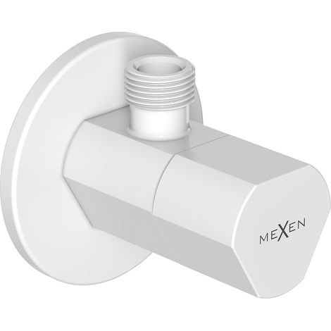 Mexen T valvola angolare per batteria 1/2"x3/8", bianco - 79973-20 (1/2)