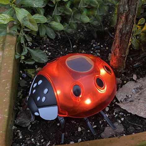 Lampe Solaire De Jardin - 120 x 140 x 60 mm - 2 Modes D'éclairage (Fixe Et Clignotant) - IP44 - Pour Patio Chemin Jardin - 1 Pièce (1/4)