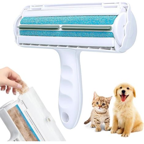 Brosse Anti Poils Animaux,Réutilisable Rouleau Poils Animaux Chat Chien,Écologique,Ultra Efficace,Épilateur pour Canapé,Arbre à Chat,Voiture,Lit,Tapis (1/5)