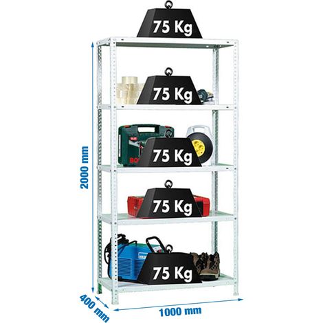 Simon Rack Advantage Plus 5 ripiani bianco robusto