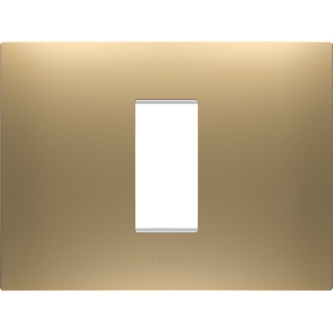 PLAQUE EGO RECTANGULAIRE 1P OR GEWISS GW16001SG