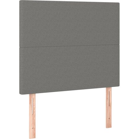 Maison Exclusive - Cabecero de cama gris oscuro 100x5x118/128 cm