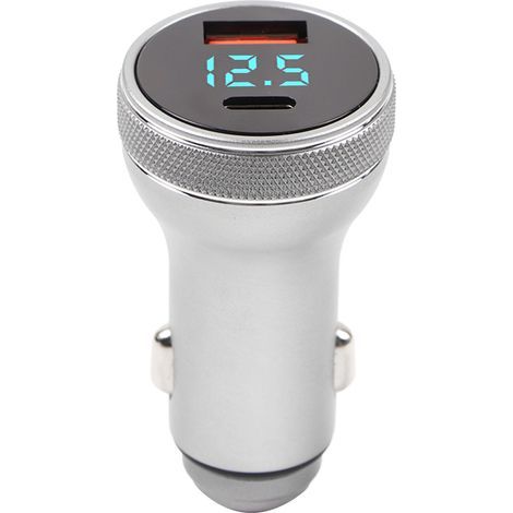 Adaptateur de charge de voiture rapide 36W, sortie d'énergie élevée, affichage numérique, chargeur de Protection sûr pour (1/5)