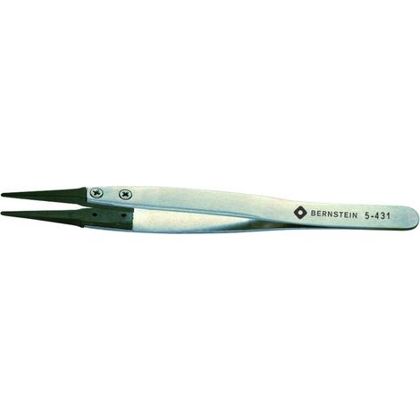 BERNSTEIN Tools for Electronics 5-431 Präzisionspinzette Flach-rund 125 mm