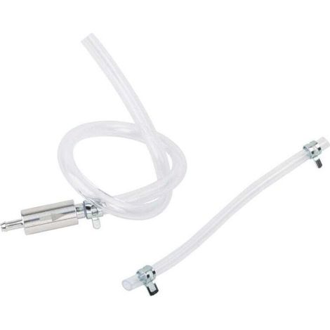Kit Purge Frein Moto Seringue Aluminium et PVC Tuyau de Purge de Frein Moto Bleeder Pompe à Huile Clapet Anti-retour Kit de Purge de Frein et d'Embrayage 45cm pour Moto Voiture (Transparent) (1/4)