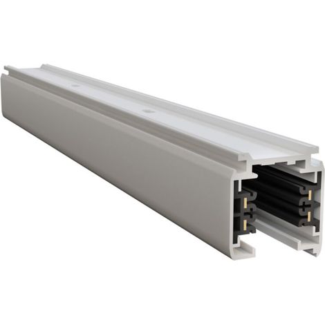Binario Moderno Busbar Trunkings Trinity Alluminio Bianco 2M (1/4)