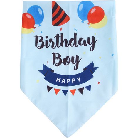 1 bandana d'anniversaire pour animal de compagnie - Garçon