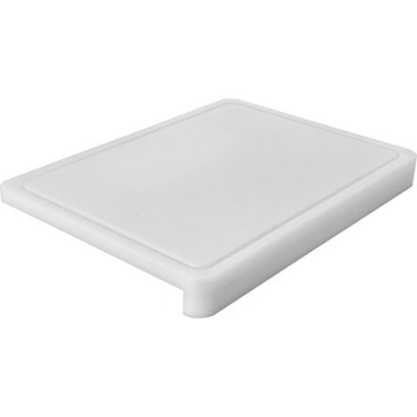 Planche à découper blanche avec bord d'arrêt 50x37cm - Caterchef (1/2)