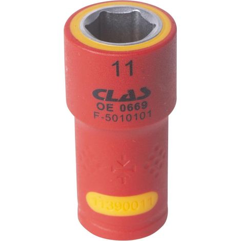 Douille isolée 1/4" 11mm - OE 0669 - CLAS Equipements