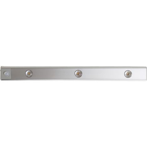 Lampe de penderie LED à détecteur de mouvement, rechargeable sans fil, ultra-mince, 40 cm, argent (1/4)