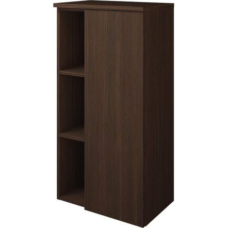 burgbad Badu Halbhoher Schrank 50 cm, 1 Tür, Anschlag rechts, 1 Regal (1/2)