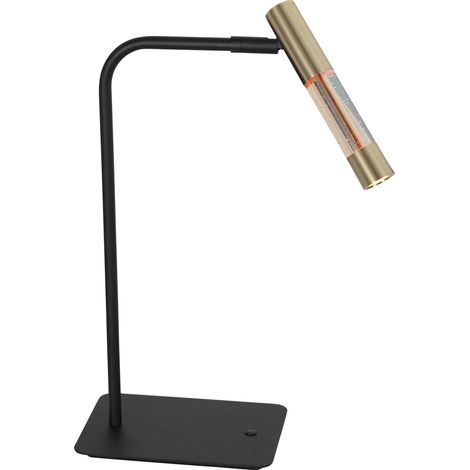 Lampada da tavolo - ottone nero - Alisio -  vetro metallo - (1/4)
