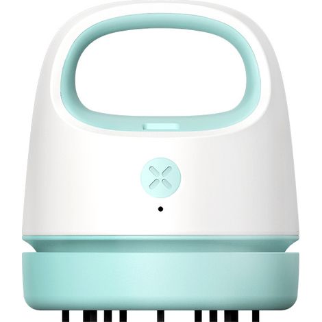 Grauer Mini-Tischstaubsauger, USB-Ladefunktion, tragbar, kabellos (1/5)