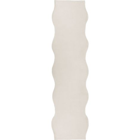 Tappeto Moderno per Soggiorno, Corridoio e Ufficio in Casa in Ecopelliccia Beige Chiaro a Pelo Lungo 80 x 300 cm Dawa (1/5)