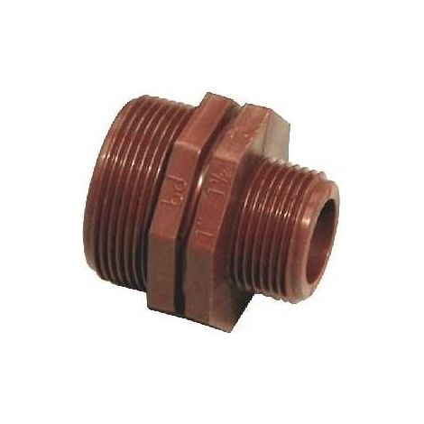 NIPPLE RIDOTTO IN PP MARRONE Misura: 3/4" X 1/2"