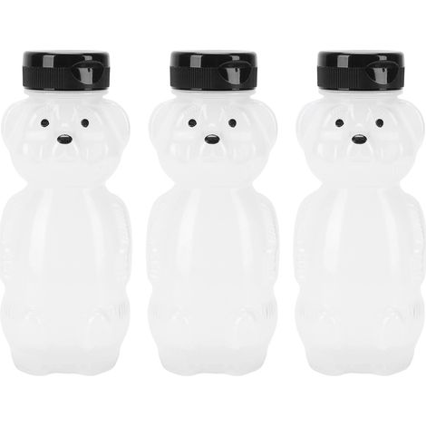 Gobelet Paille Ours 3pcs 230ml Anti-fuite en PE/PP avec Pailles Silicone Réutilisable pour Boissons Froides (1/5)