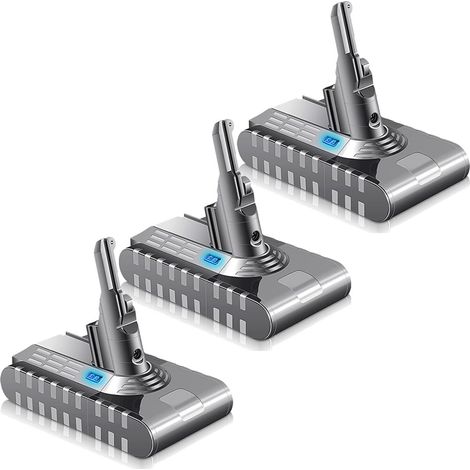 3X Batterie V8 pour Dyson Batterie Dyson 21,6V 4000mAh Dyson V8 Vacuum Cleaner 21.6 V V8 Battery pour Dyson V8 Absolute / V8 AnimalV8 Fluffy / V8 Exclusive / V8 SV10 Motorhead (1/5)