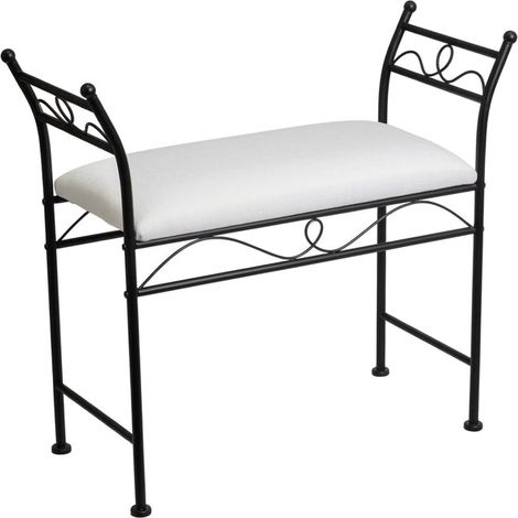 Panchina Arredo Giardino Metallo Panchinetta Esterno 74 30 (1/5)