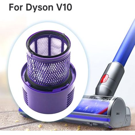 Grand filtre lavable pour aspirateur sans fil Dyson V10 Sv12 Cyclone Animal Absolute Total Clean