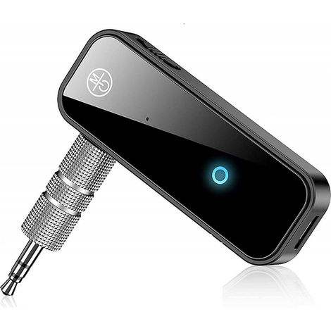 BEBUSINGOTO Receptor Bluetooth 5.0 para coche, conector auxiliar Bluetooth de 3,5 mm, adaptador de audio inalámbrico portátil para coche (1/5)
