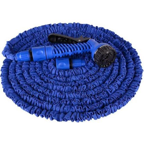 RisingFF Magic Hose 30 m Blau – Dehnbarer Gartenschlauch