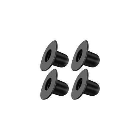 Lot de 4 bouchons muraux de rechange compatibles avec Intex BestwayPools Grounds, bouchon de trou de filtre de piscine fiable pour piscine hors sol (noir) (1/5)