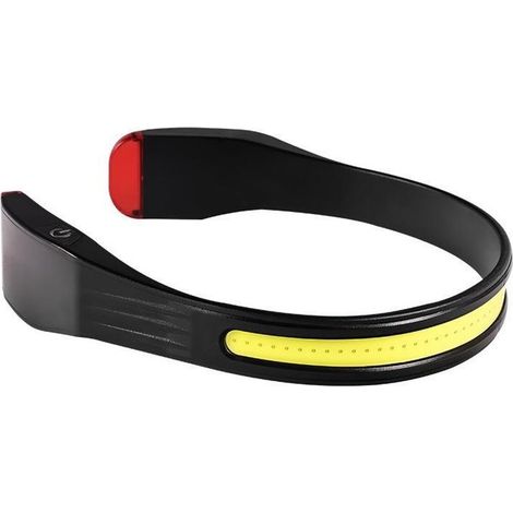 RechargeabledirigéLampe frontale, haute luminosité, grand angledirigéLampe frontale, éclairage de casque, éclairage de tête, noir (1/5)