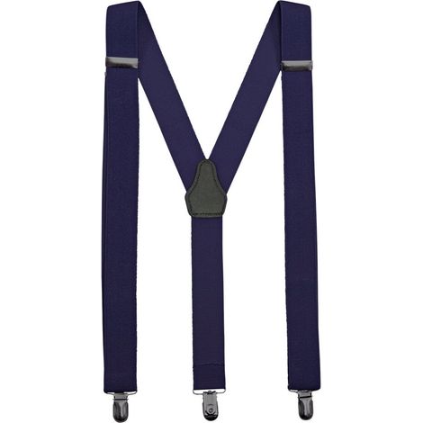 Tirantes elásticos en varios colores para hostelería VELILLA 404008 Azul marino